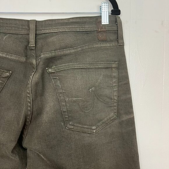 AG Protègè Straight Leg Jeans Green 33x34 - Picture 5 of 6